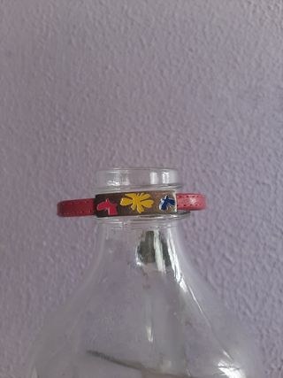 Pulsera niña cuero multicolor