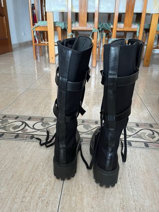 Botas altas negras mujer