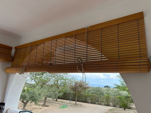 Persianas bambú - 4 unidades unidas de 2 en 2