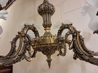 Lámpara de techo de estilo clásico de 6 brazos