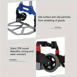 Carrello Portapacchi Portatutto Pieghevole 2 Ruote