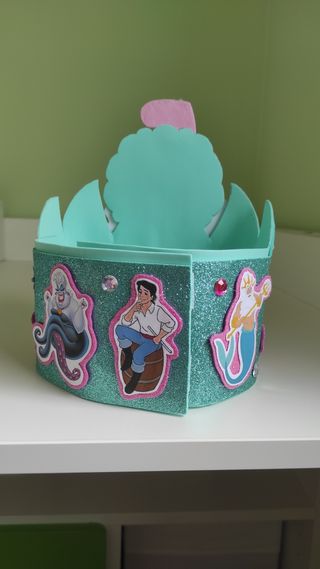 Corona de cumpleaños La Sirenita 