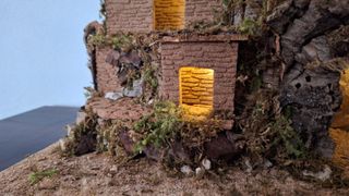 Presepe Artigianale Fatto a Mano in sughero legno