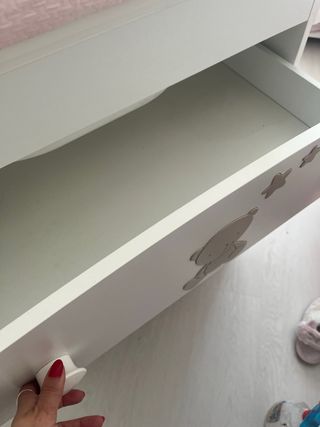 bañera bebés / cajonera y cambiador con protector