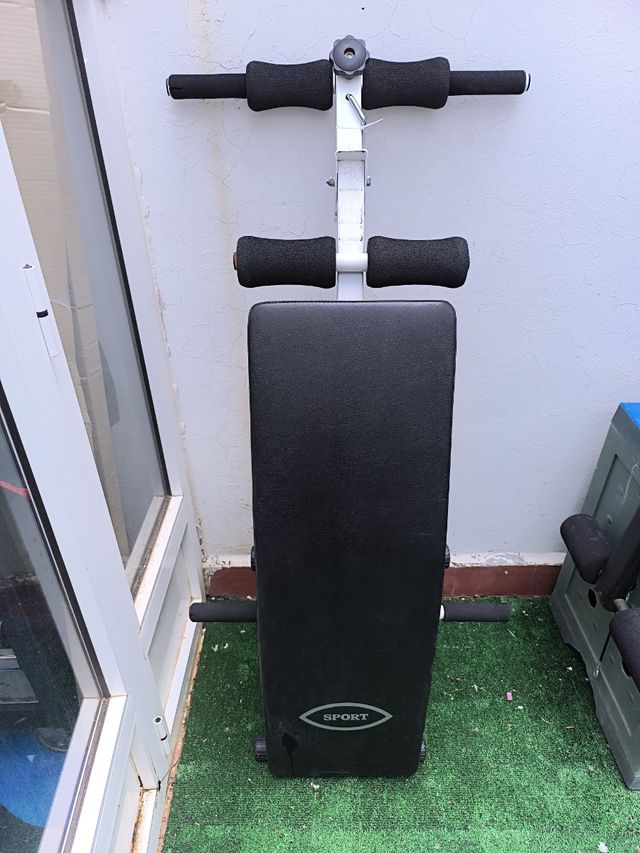GYM presbanco,,step, mancuernas , banco abdominal