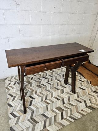 Recibidor vintage roble diseño español brutalista