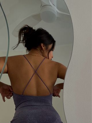 Vestido corto para fiesta HyM talla S