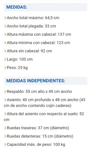Silla de ruedas neurológica a estrenar