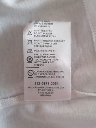 Polo Bogner beige-bianco donna