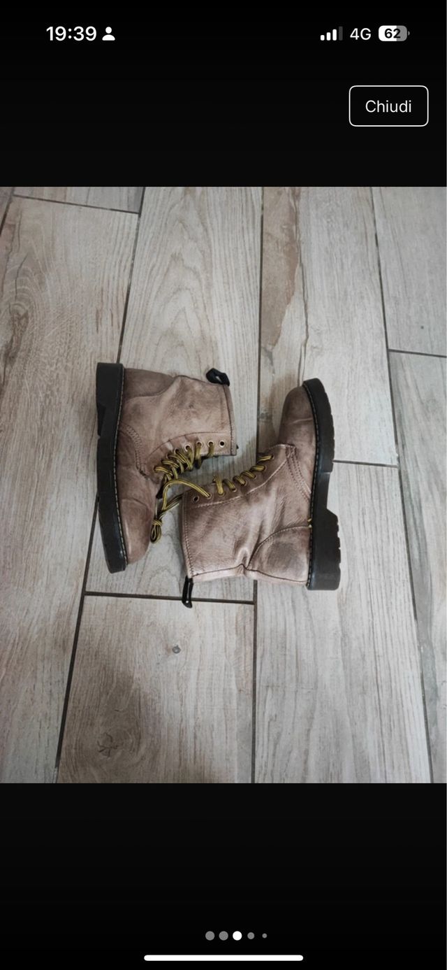 Stivali anfibi beige