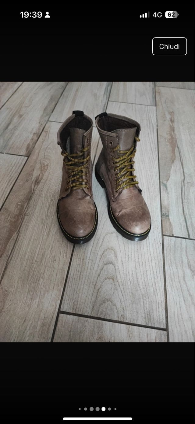 Stivali anfibi beige