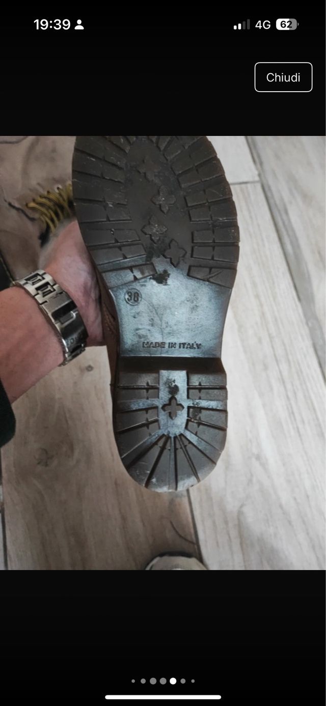 Stivali anfibi beige