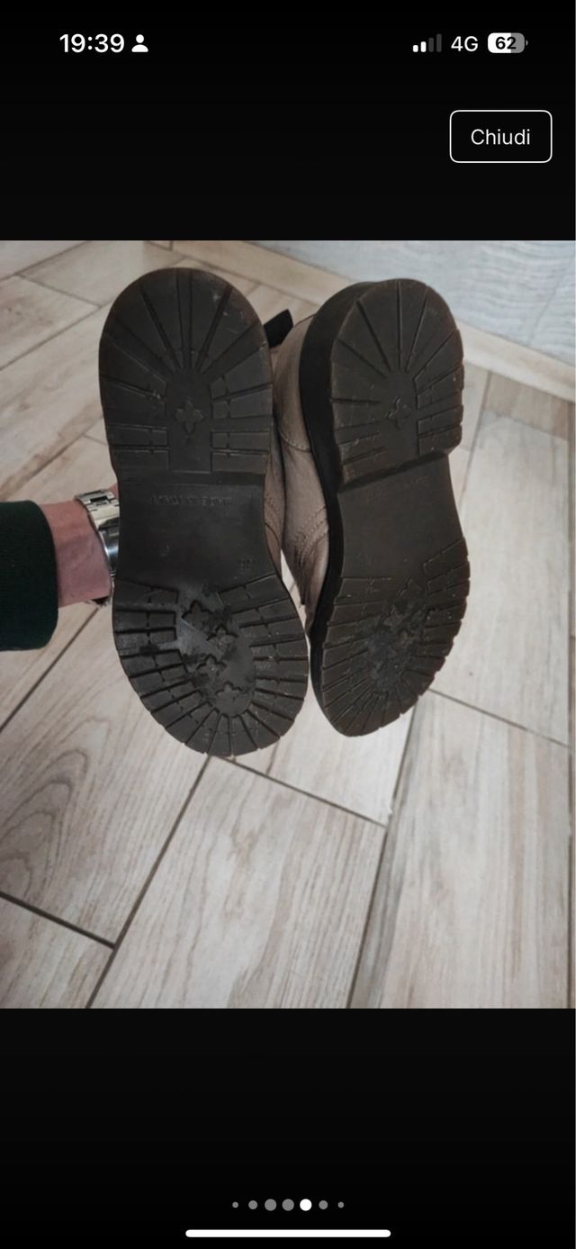 Stivali anfibi beige