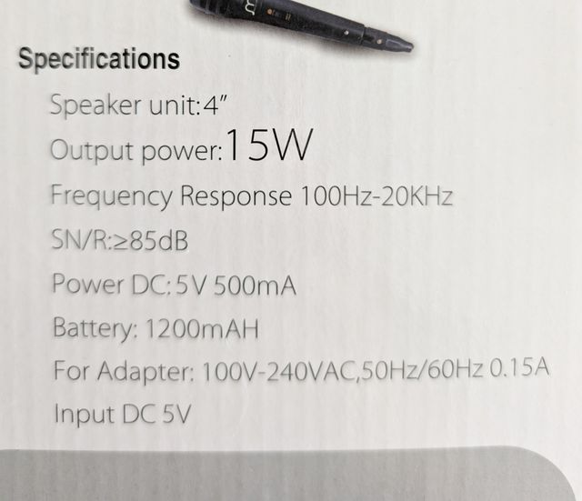 Altavoz Karaoke Bluetooth Music Life