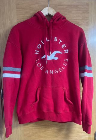 Sudadera Hollister roja talla M