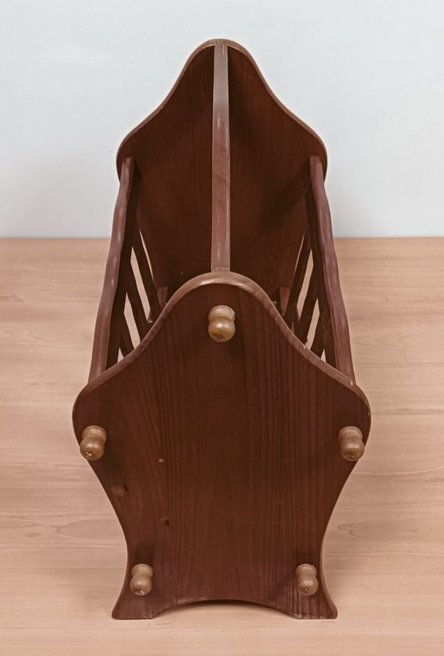 Revistero madera vintage