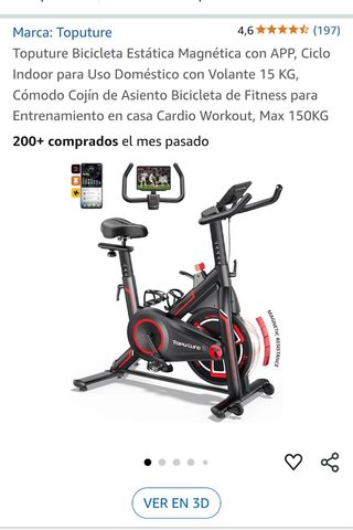 NUEVA INFO Bicicleta estática en su caja nueva
