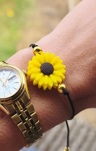 Pulsera silicona girasol