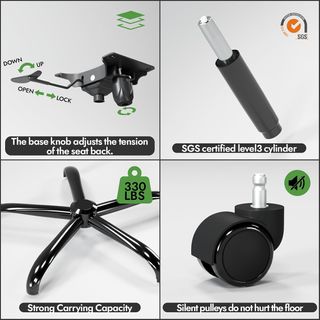 Sedia da ufficio ergonomica reclinabile regolabile