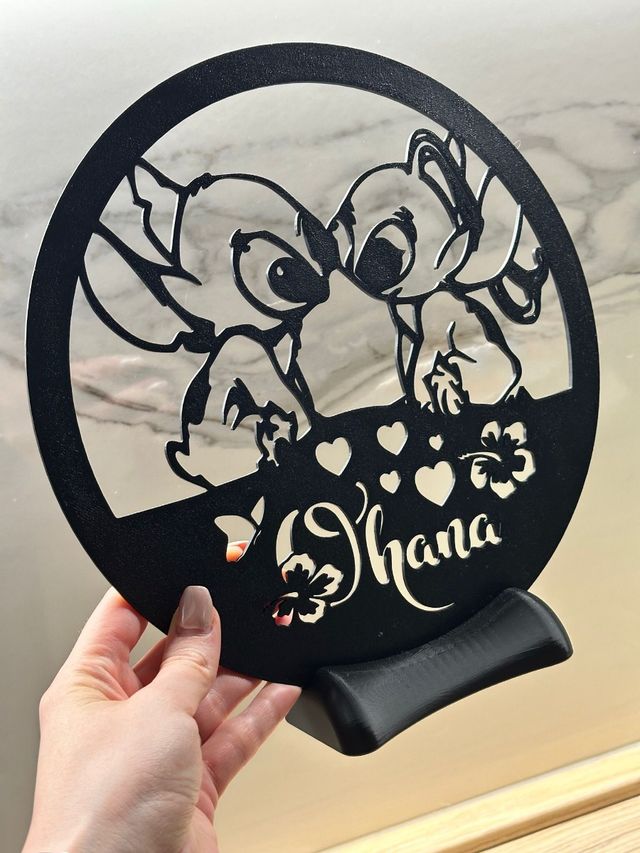 Decorazione stampa 3D Stitch e Angel