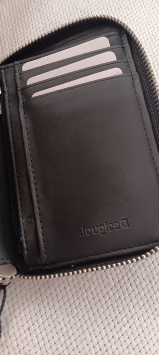 Monedero Desigual blanco-negro
