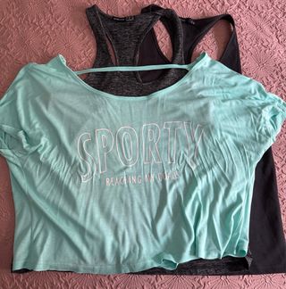 Camisetas Lefties deporte - talla M oysho talla S