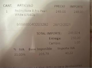 Xiaomi Redmi Note 8 Pro Blanco