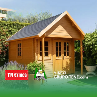 Casa Bunkie con altillo, prefabricada de madera