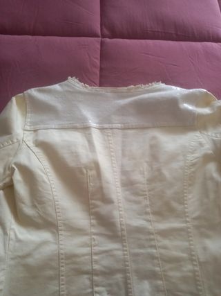 Giacchetto jeans leggero giallo pallido