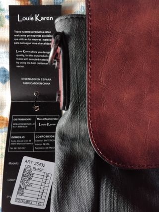 Maletín Louis Karen Marrón-Gris