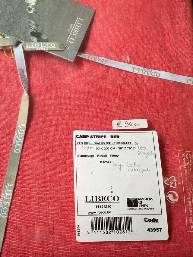 Lenzuolo con angoli in lino Libeco