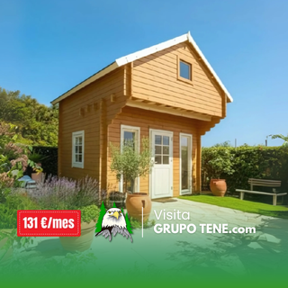 Casa de madera con altillo, somos fabricantes