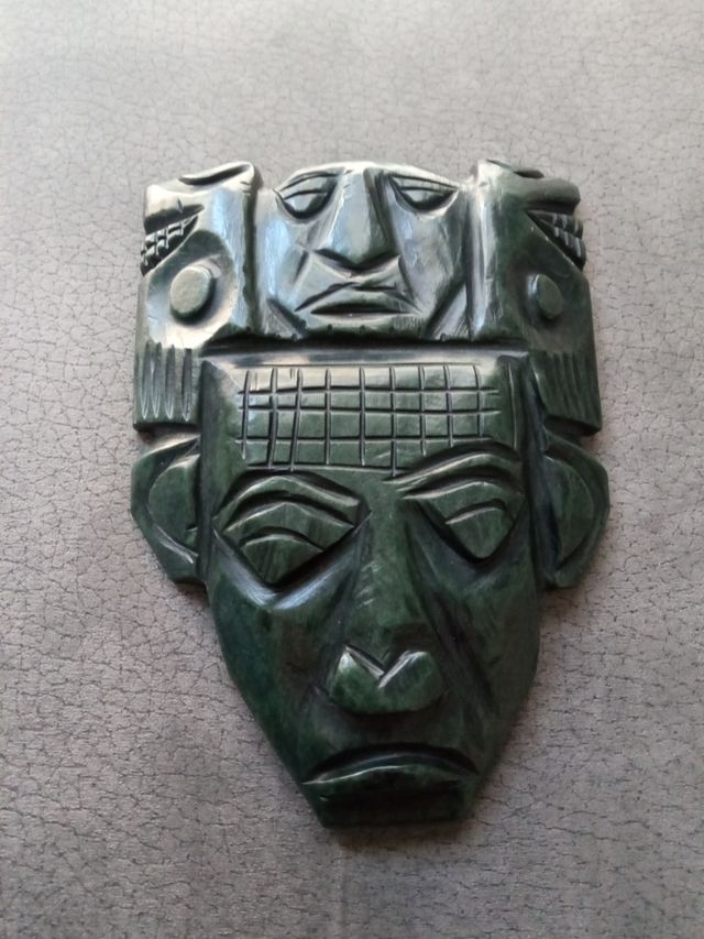Máscara Azteca Jade