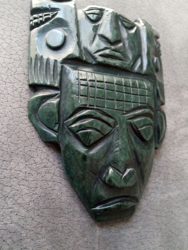 Máscara Azteca Jade