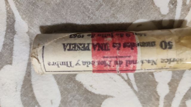 Cartucho de pesetas 1963