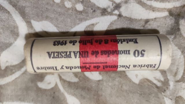 Cartucho de pesetas 1963