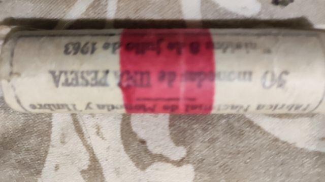 Cartucho de pesetas 1963