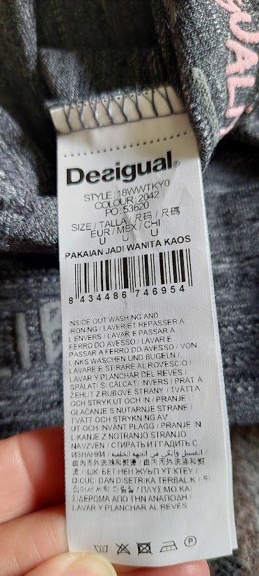 Desigual poncho grigio - Taglia U