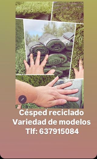 Césped reciclado