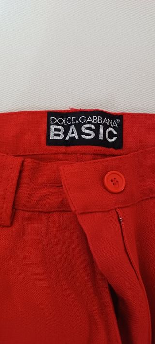 Pantaloni Dolce & Gabbana vintage rossi