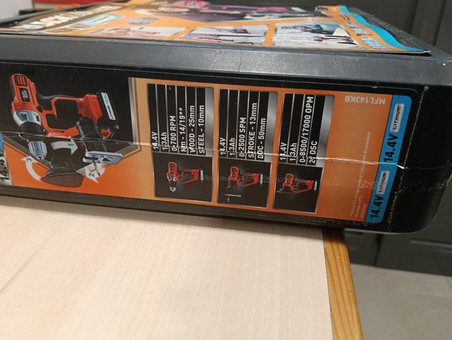 Taladro Black+Decker 14.4V + accesorios