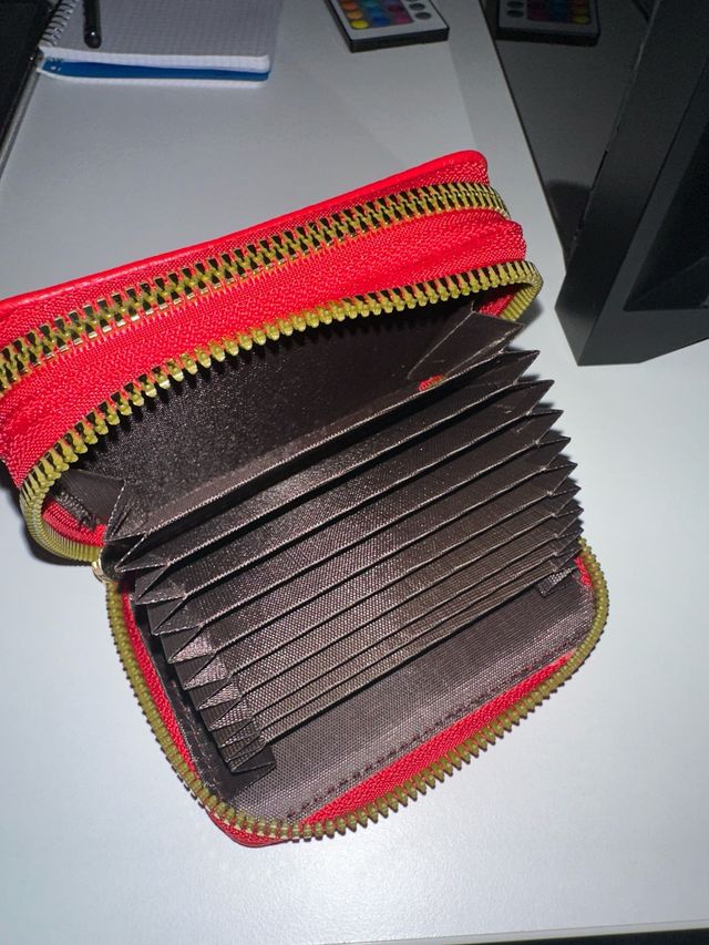 Monedero rojo - Tarjetero