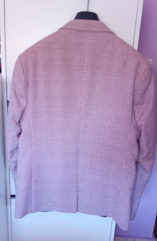 Chaqueta caballero rosa-rojo, talla 50
