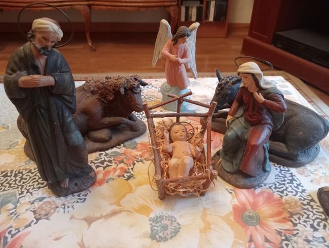 Belén antiguo 14 piezas