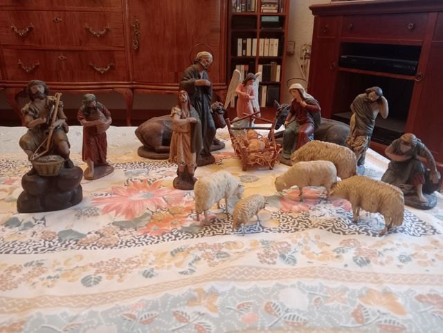Belén antiguo 14 piezas