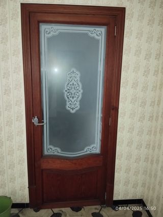 Cristalera madera: puerta interior
