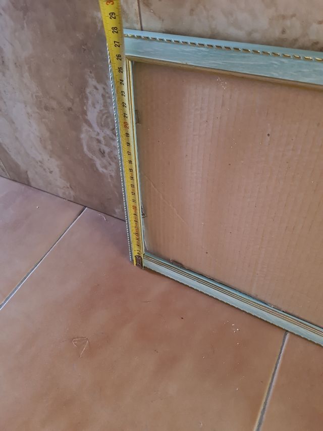 Marcos vintage 2uds. Teal & dorado