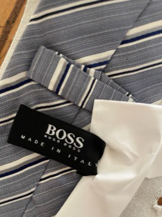 Corbata Hugo Boss - Azul Gris