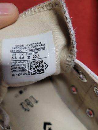 Converse All Star bianche donna n.37