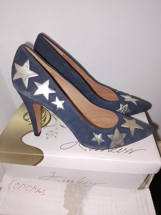Zapatos Kookai tacón azul marino ⭐